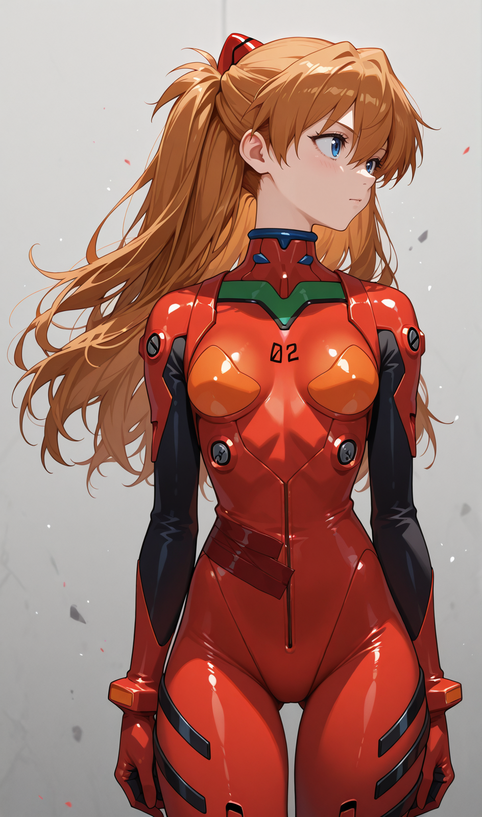 Retrato de três quartos de Asuka Langley