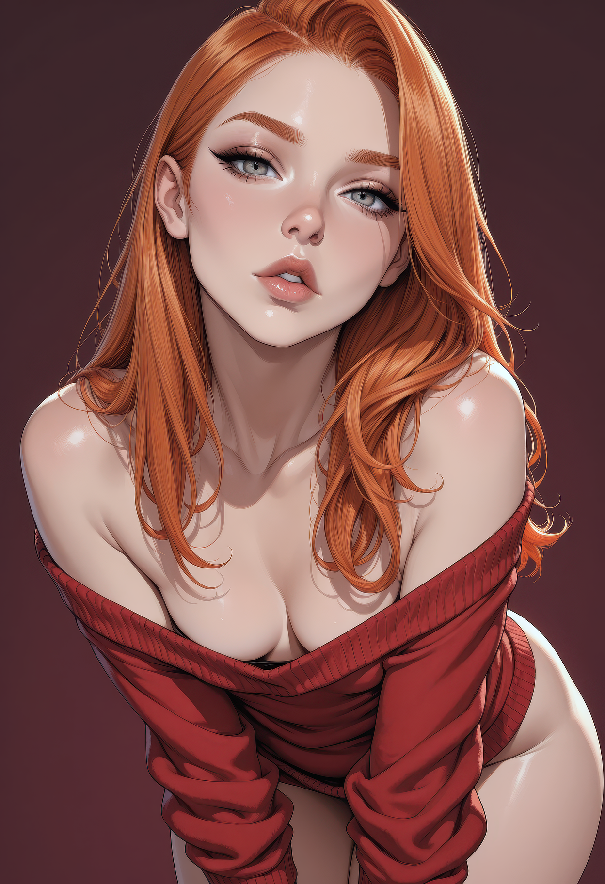 Ginger Hair Long Hair