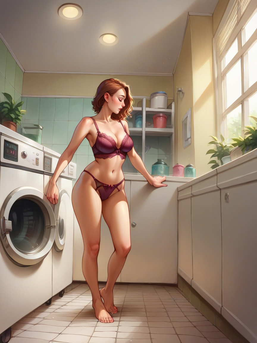 L4undrym4t Washing Machine Scenery