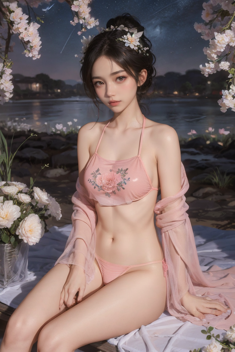Flower Underwear Hair Ornament