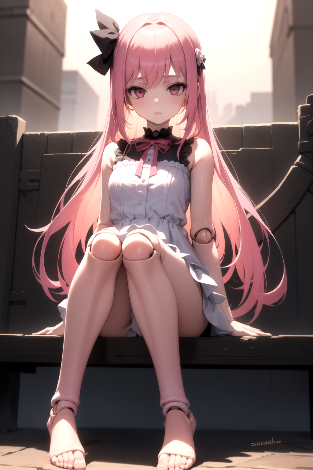 1girl Doll Joints Knees