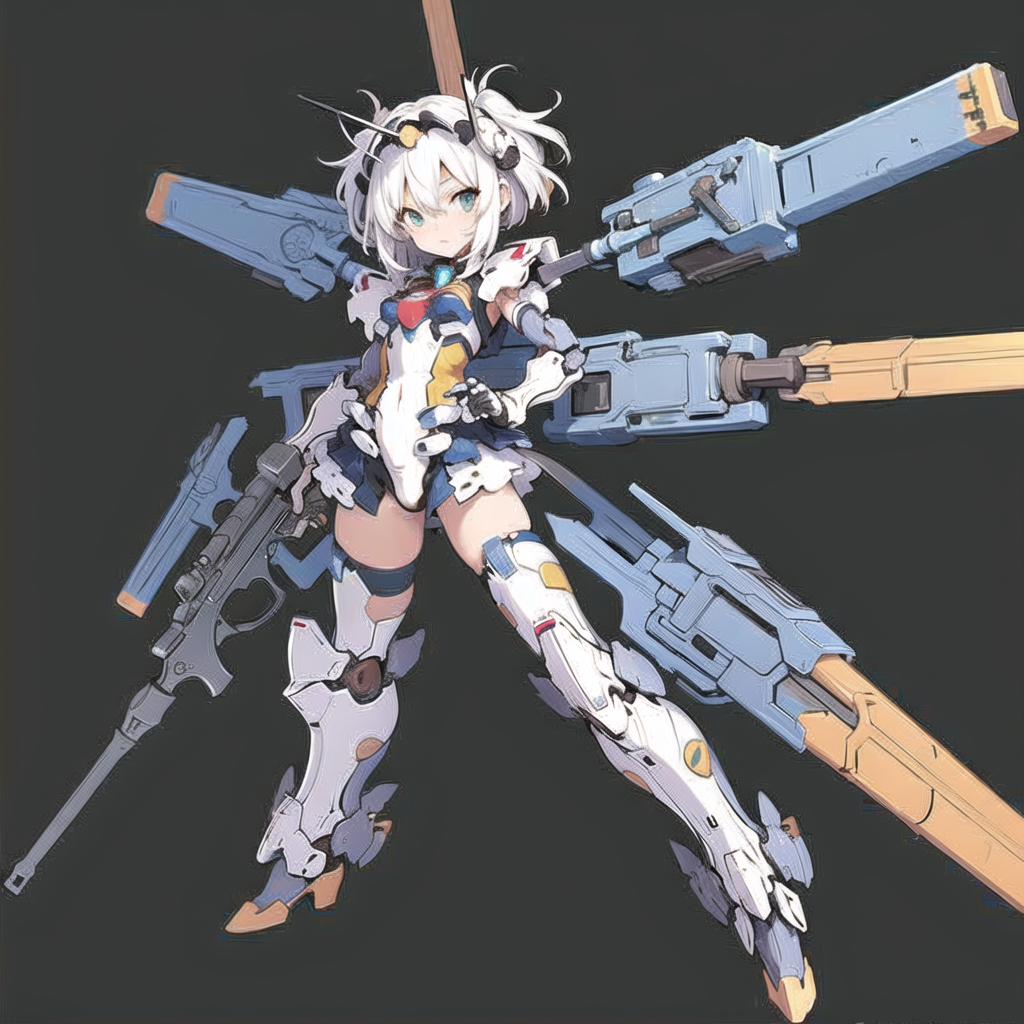 Fons simple de Mecha Musume