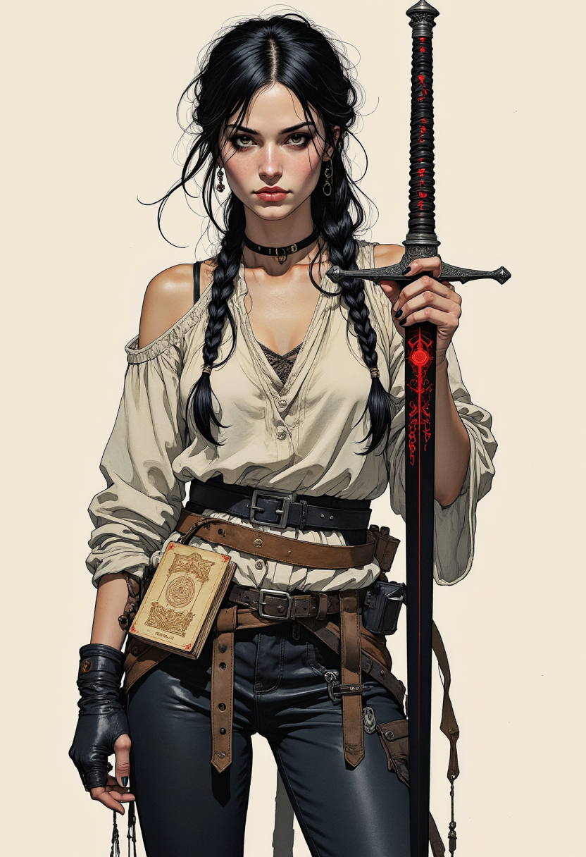 A Digital Drawing Featuring