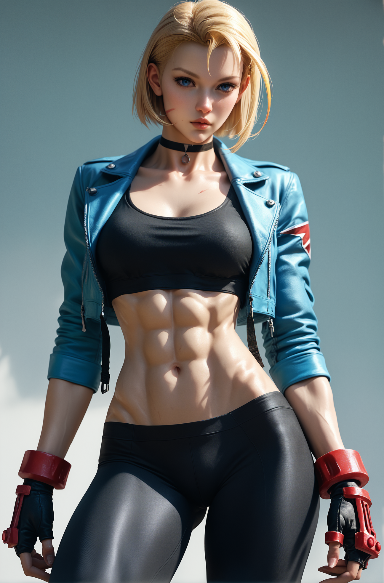 Realistic CammyDGSF6 Short Blonde
