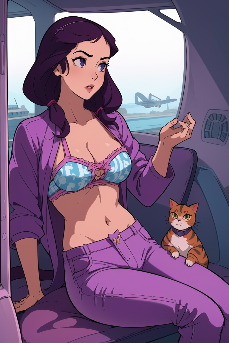 Girl Airplane Musclegut Humongous