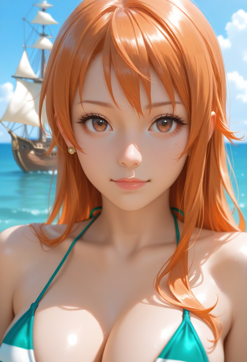 Realistic 1girl Nami Long