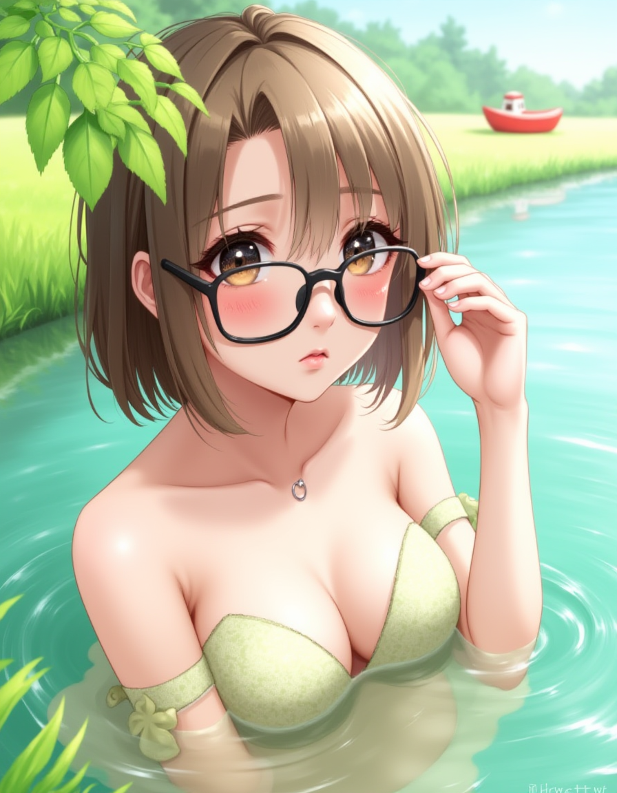 Bare Shoulders Black-framed Eyewear