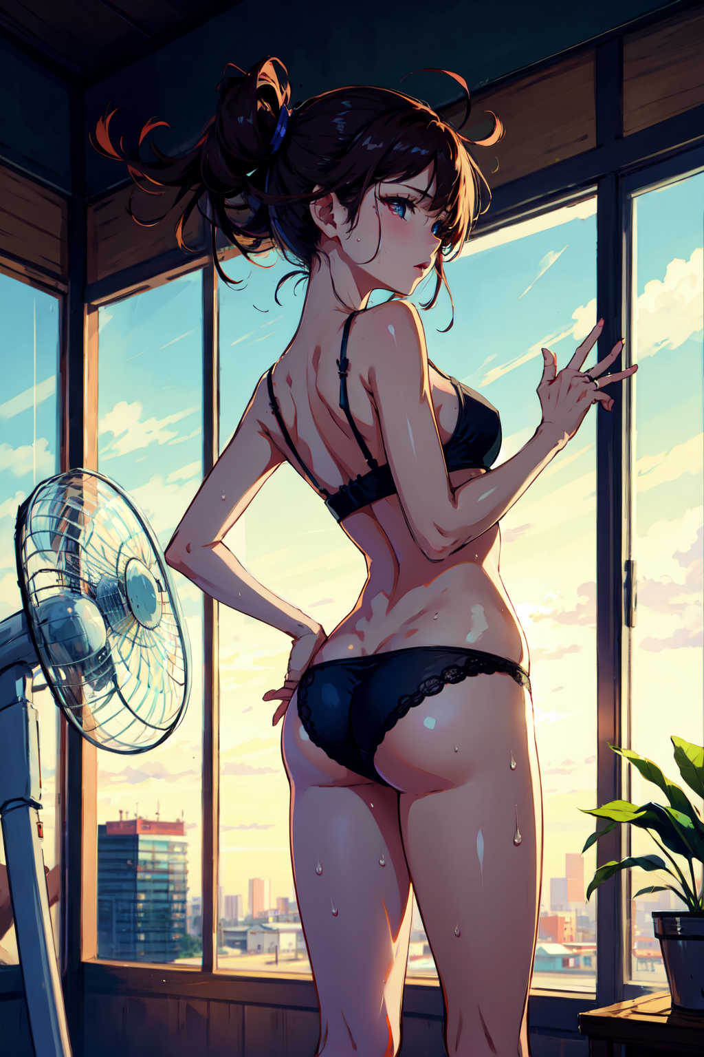 뒤에서 선풍기
