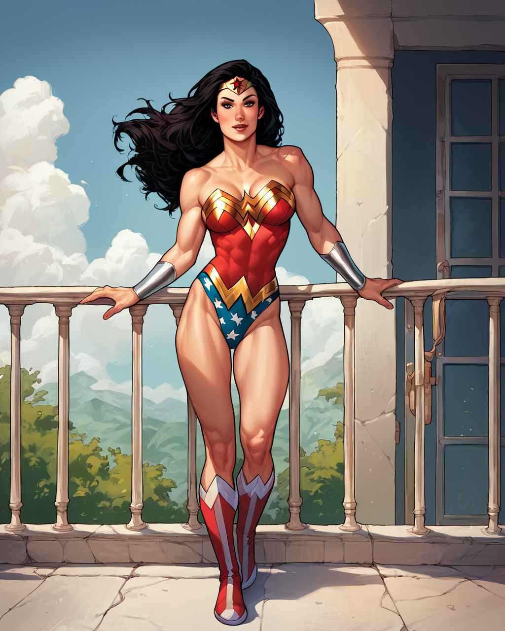 Gaya AdamHughes Wonder Woman Berotot