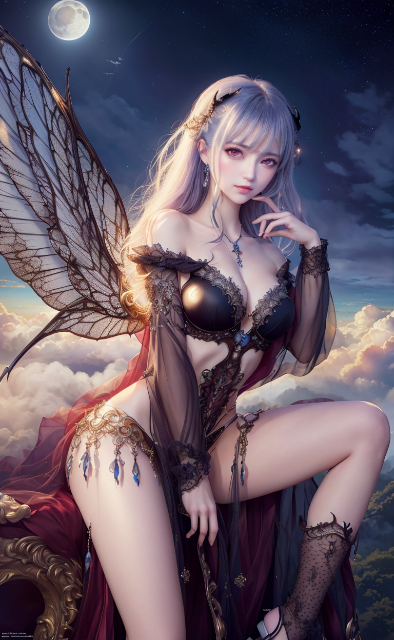 Alluring Succubus Ethereal Beauty
