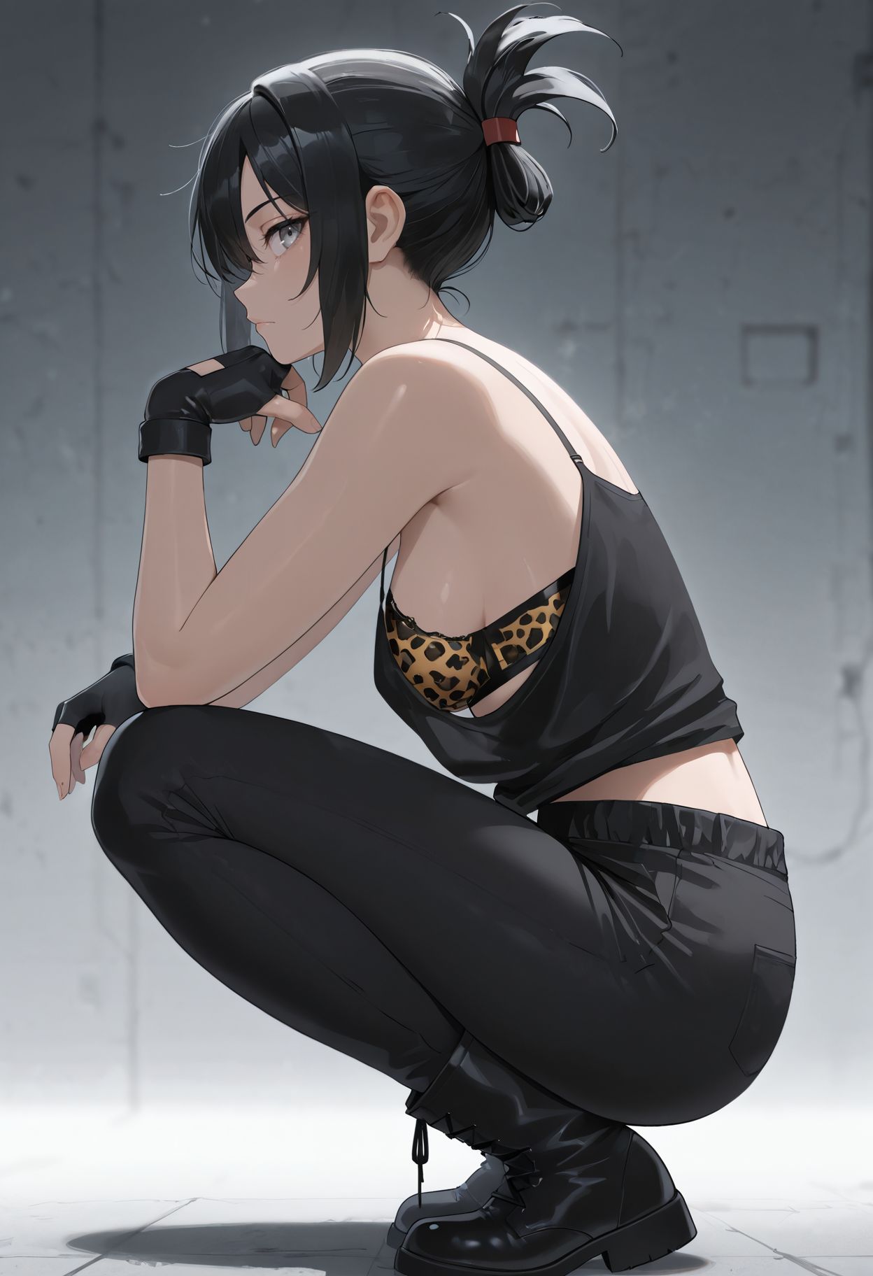 Loose Tank Top Black