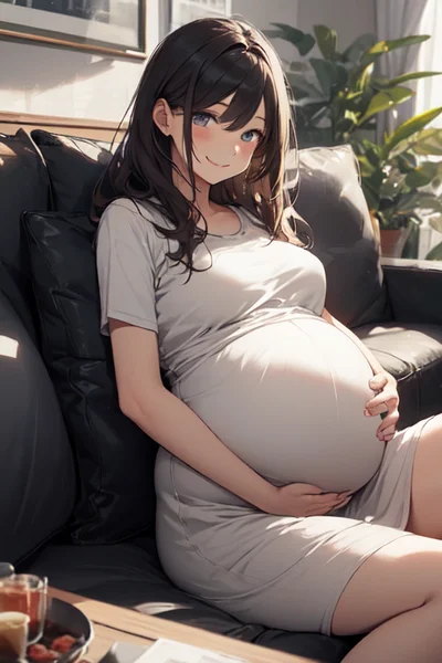 pregnant wife